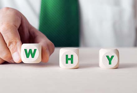 image of three small wooden dice that have the letters, "w", "h", "y"