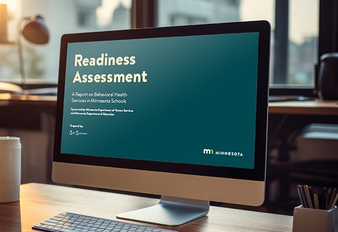 Screenshot from MN DHS School Readiness Report cover