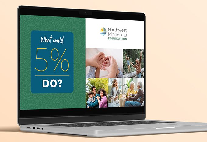 Cover page for a PowerPoint presentation for the What could 5% do? campaign